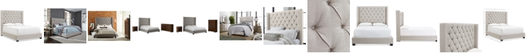 Furniture Monroe II Upholstered Queen Bed, Created for Macy's